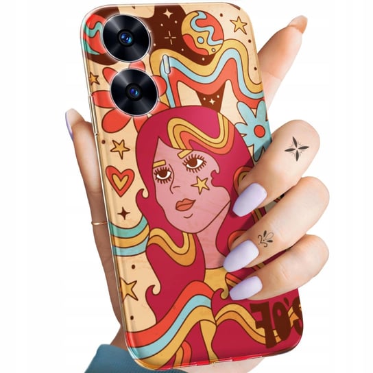 ETUI DO REALME C55 WZORY HIPPIE PEACE HIPPISI OBUDOWA POKROWIEC CASE Realme