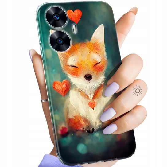 Etui Do Realme C55 Wzory Liski Lisy Fox Obudowa Pokrowiec Case Realme