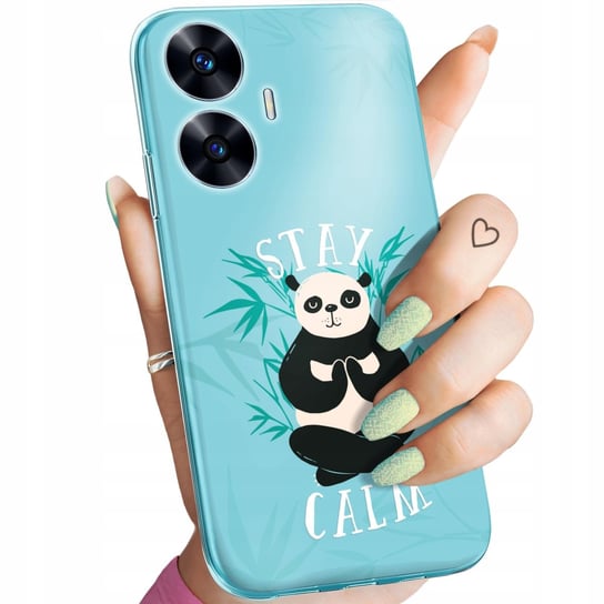 Etui Do Realme C55 Wzory Panda Bambus Pandy Obudowa Pokrowiec Case Realme