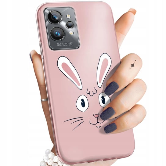 Etui Do Realme Gt 2 Pro Wzory Królik Zając Bunny Obudowa Pokrowiec Case Realme