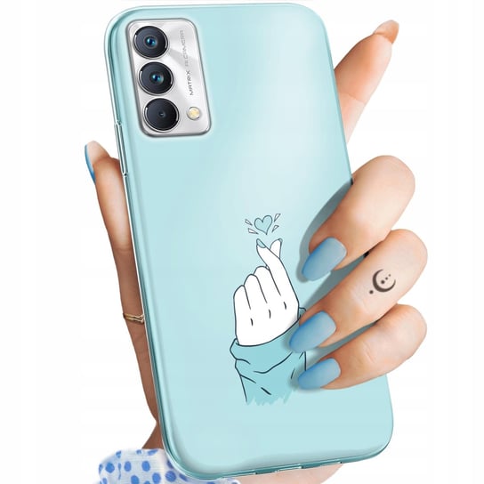 Etui Do Realme Gt Master 5G Wzory Niebieskie Blue Blau Obudowa Pokrowiec Realme