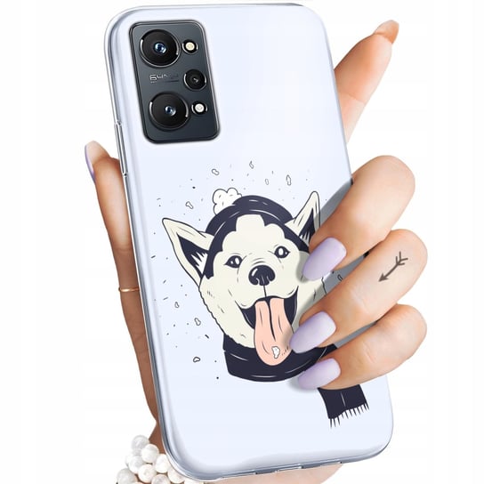 ETUI DO REALME GT NEO 2 WZORY HUSKY PSY PIESKI OBUDOWA POKROWIEC CASE Realme