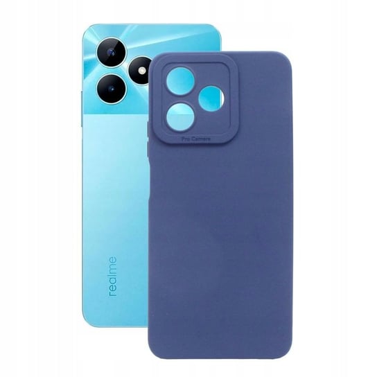 Etui do Realme Note 50 RMX3834 Tint Case granatowe Pokrowiec Obudowa Futerał GSM-HURT