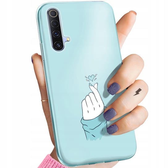 Etui Do Realme X50 / X3 Wzory Niebieskie Blue Blau Obudowa Pokrowiec Case Realme