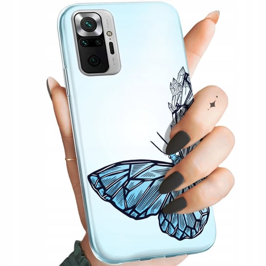 Etui Do Redmi Note 10 Pro / 10 Pro Max Wzory Motyle Butterfly Barwne Case Xiaomi