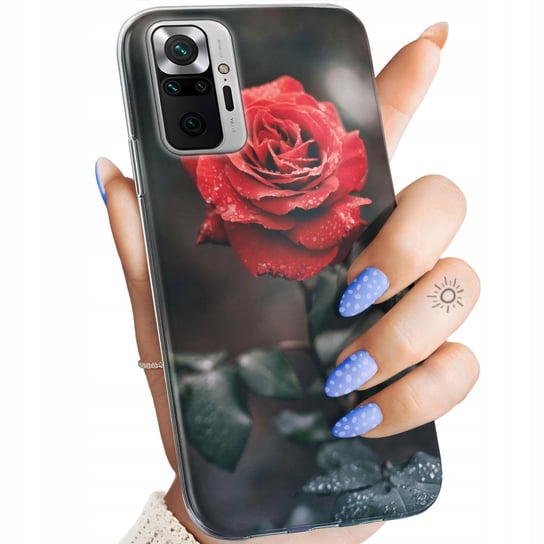 Etui Do Redmi Note 10 Pro / 10 Pro Max Wzory Róża Z Różą Rose Obudowa Case Xiaomi