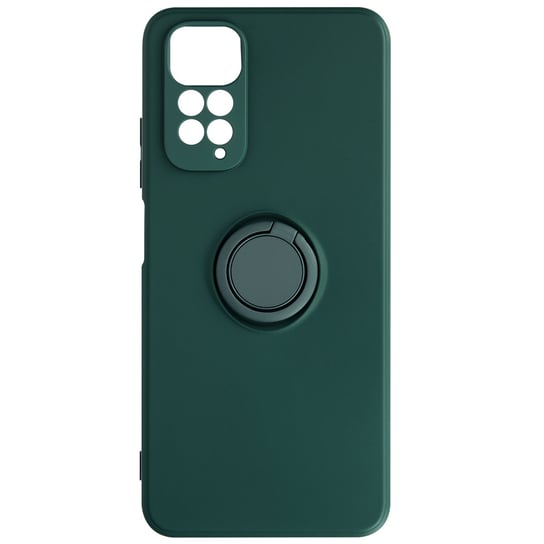 Etui do Redmi Note 11 /11s Soft Touch z uchwytem na pierscien w kolorze czarnym Avizar