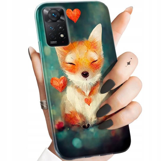 Etui Do Redmi Note 11 Pro 4G / 5G Wzory Liski Lisy Fox Obudowa Pokrowiec Xiaomi