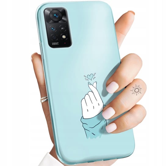 Etui Do Redmi Note 11 Pro 4G / 5G Wzory Niebieskie Blue Blau Obudowa Case Xiaomi