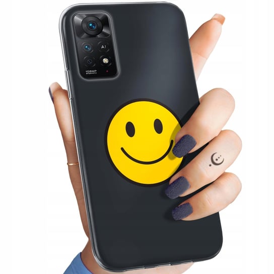 Etui Do Redmi Note 11 Pro 4G / 5G Wzory Uśmiech Smile Emoji Obudowa Case Xiaomi
