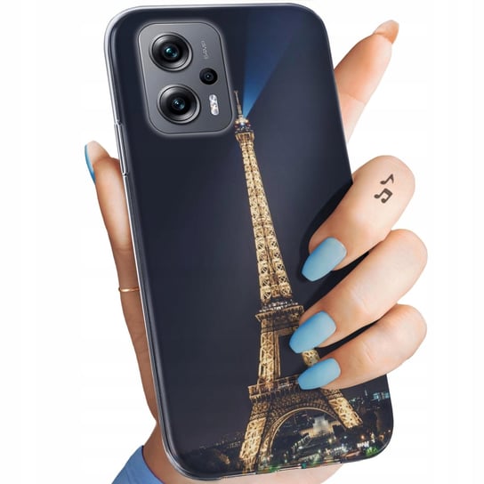Etui Do Redmi Note 11T Pro / Poco X4 Gt Wzory Paryż Francja Eiffel Obudowa Xiaomi