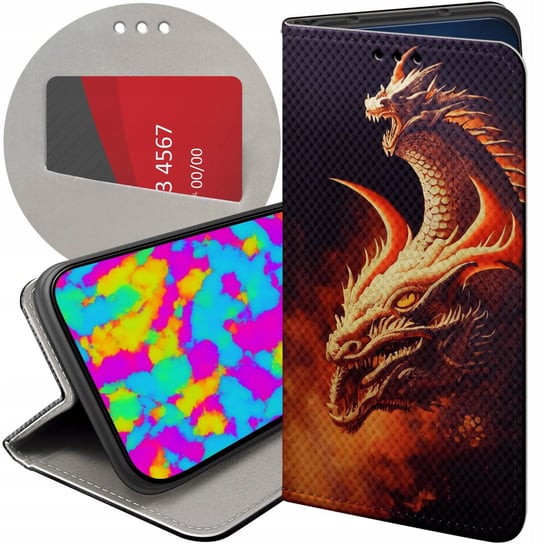 ETUI DO REDMI NOTE 11T PRO / POCO X4 GT WZORY SMOKI DRAGON TANIEC SMOKÓW Xiaomi