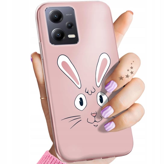 Etui Do Redmi Note 12 5G / Poco X5 Wzory Królik Zając Bunny Obudowa Case Xiaomi