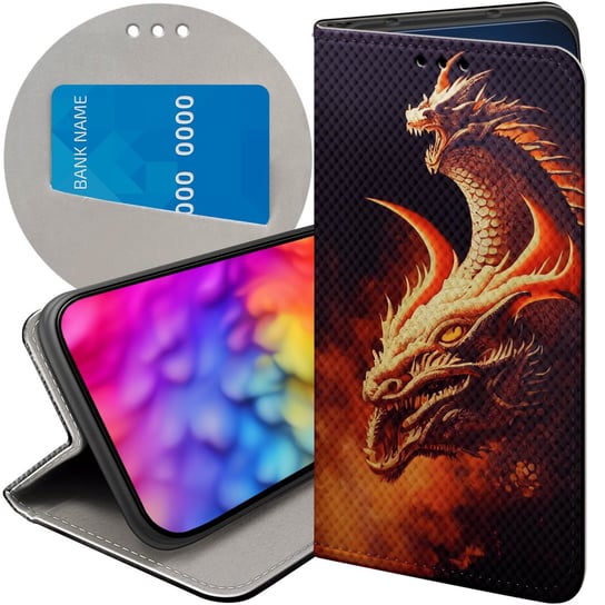 ETUI DO REDMI NOTE 12 5G / POCO X5 WZORY SMOKI DRAGON TANIEC SMOKÓW FUTERAŁ Xiaomi