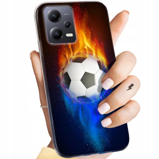 Etui Do Redmi Note 12 5G / Poco X5 Wzory Sport Piłkarskie Piłka Nożna Case Xiaomi