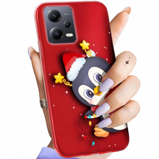 Etui Do Redmi Note 12 5G / Poco X5 Wzory Święta Christmas Mikołaj Obudowa Xiaomi