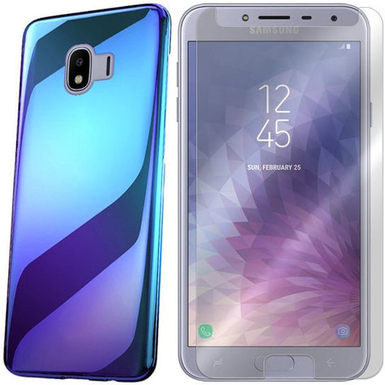 Etui Do Sam Galaxy J4 2018 J400 Case Aurora +Szkło VegaCom