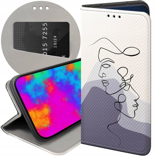 ETUI DO SAMSUNG A13 5G / A04S WZORY CONTINUOUS LINE-ART KRESKA LINIE CASE Samsung Electronics