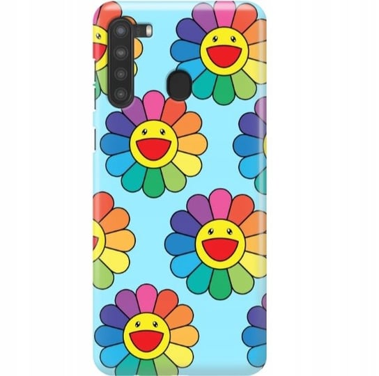 ETUI do SAMSUNG A21 Obudowa HIPPIE Kwiaty Wzory Funnycase