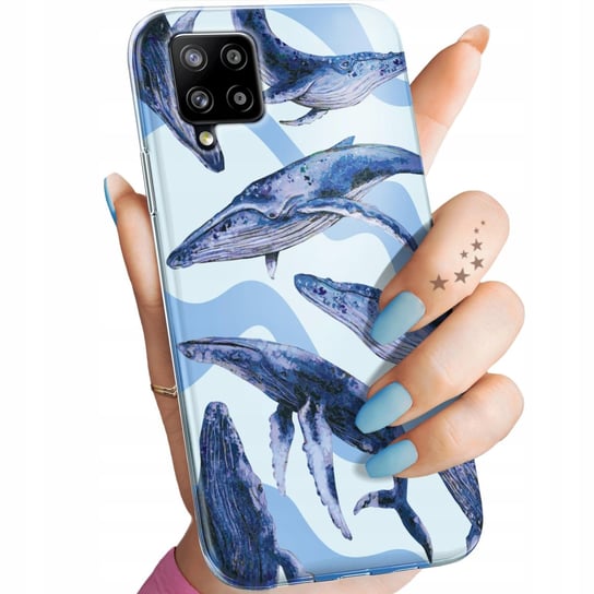 Etui Do Samsung A42 5G Wzory Morze Fale Woda Aqua Obudowa Pokrowiec Case Samsung Electronics