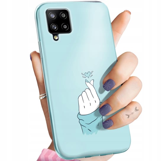 Etui Do Samsung A42 5G Wzory Niebieskie Blue Blau Obudowa Pokrowiec Case Samsung Electronics