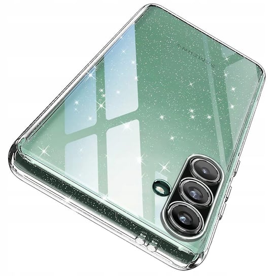 Etui do Samsung A56 5G SILICONE BROKAT CASE + SZKŁO 9H Krainagsm