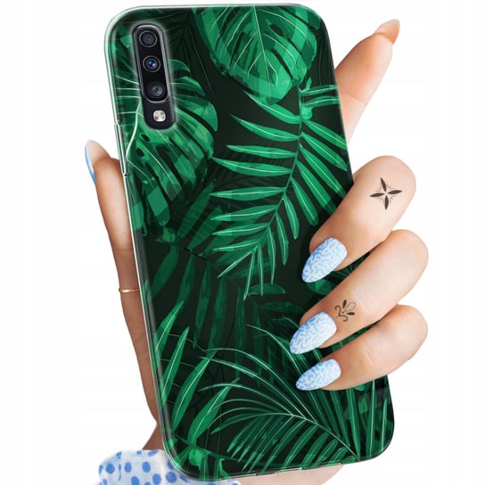 Etui Do Samsung A70 Wzory Liście Liściaste Natura Obudowa Pokrowiec Case Samsung