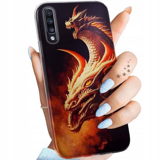 Etui Do Samsung A70 Wzory Smoki Dragon Taniec Smoków Obudowa Pokrowiec Case Samsung