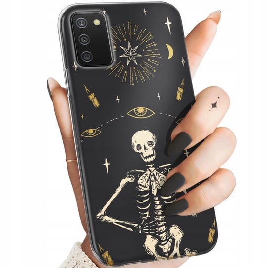 Etui Do Samsung Galaxy A02S Wzory Czaszka Szkielety Memento Mori Gotyk Case Samsung Electronics