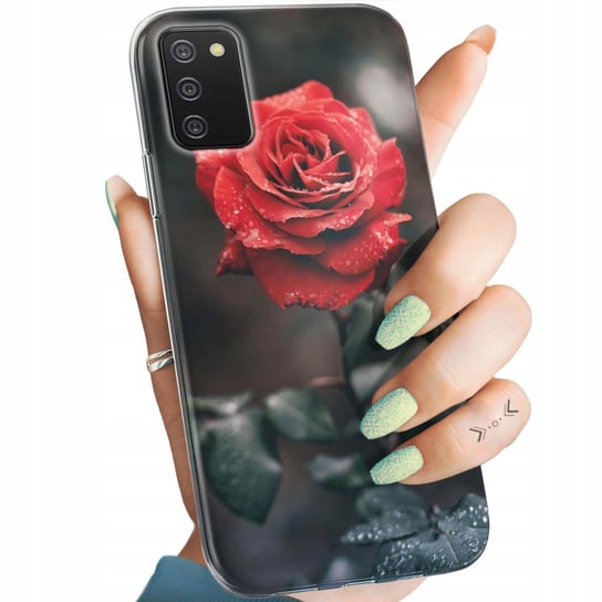 Etui Do Samsung Galaxy A02S Wzory Róża Z Różą Rose Obudowa Pokrowiec Case Samsung Electronics