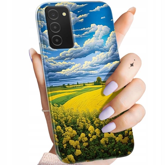 Etui Do Samsung Galaxy A03S Wzory Chmury Niebo Błękit Obudowa Pokrowiec Samsung