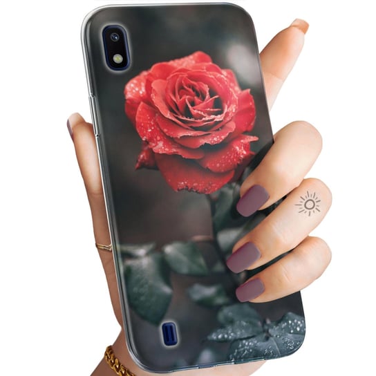 Etui Do Samsung Galaxy A10 Wzory Róża Z Różą Rose Obudowa Pokrowiec Case Samsung Electronics