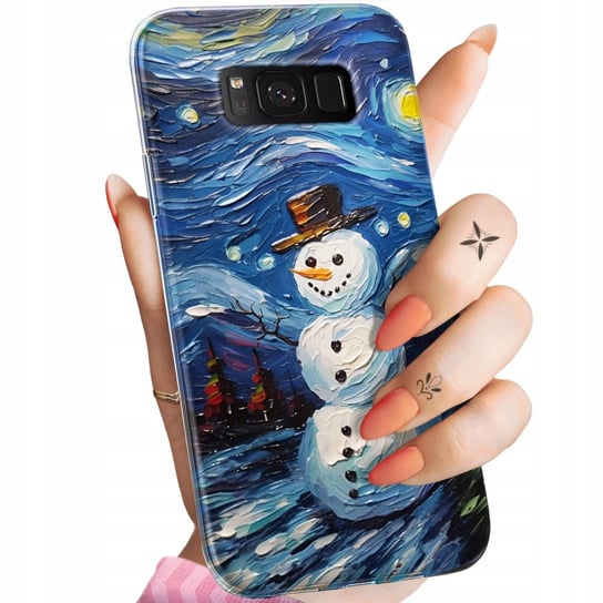 Etui Do Samsung Galaxy A11 Wzory Bałwan Zima Śnieg Obudowa Pokrowiec Case Samsung