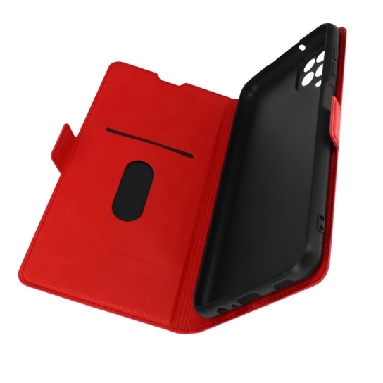 Etui do Samsung Galaxy A12 Card Holder Double Tab czerwone Avizar