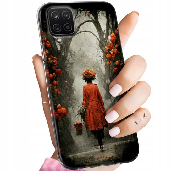Etui Do Samsung Galaxy A12 Wzory Jesień Liście Autumn Obudowa Pokrowiec Samsung
