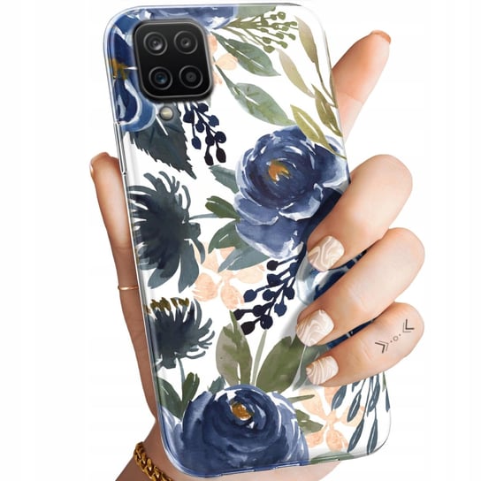 Etui Do Samsung Galaxy A12 Wzory Kwiaty Kwieciste Flower Obudowa Pokrowiec Samsung