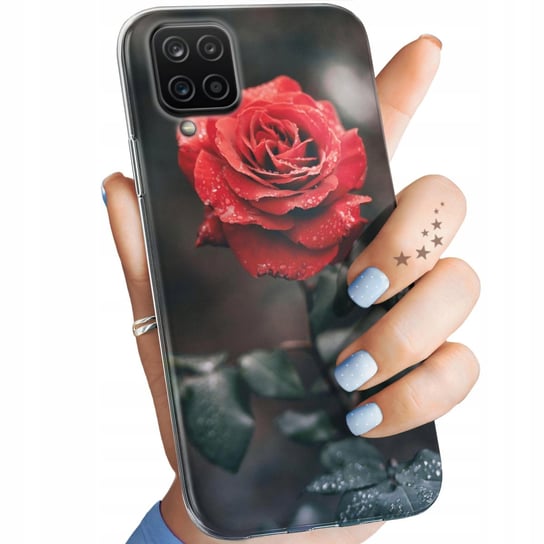 Etui Do Samsung Galaxy A12 Wzory Róża Z Różą Rose Obudowa Pokrowiec Case Samsung Electronics