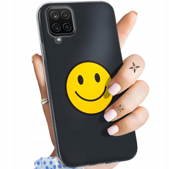 Etui Do Samsung Galaxy A12 Wzory Uśmiech Smile Emoji Obudowa Pokrowiec Case Samsung