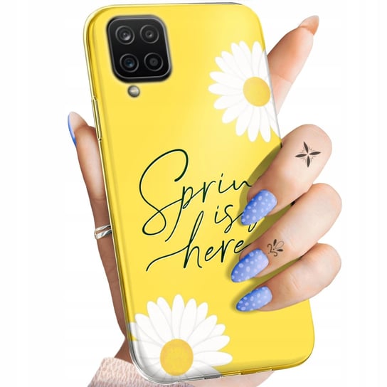 Etui Do Samsung Galaxy A12 Wzory Wiosna Wiosenne Spring Obudowa Pokrowiec Samsung