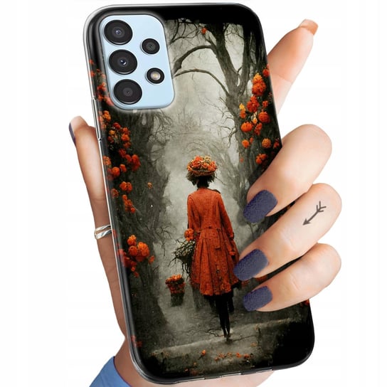 Etui Do Samsung Galaxy A13 4G Wzory Jesień Liście Autumn Obudowa Pokrowiec Samsung