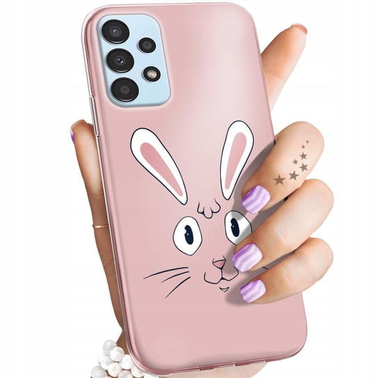 Etui Do Samsung Galaxy A13 4G Wzory Królik Zając Bunny Obudowa Pokrowiec Samsung