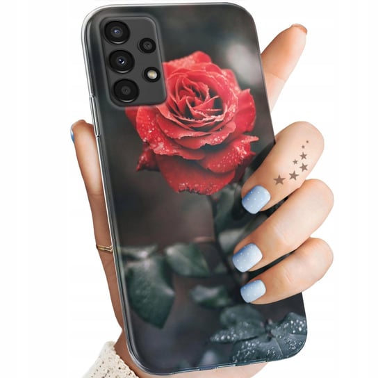 Etui Do Samsung Galaxy A13 5G Wzory Róża Z Różą Rose Obudowa Pokrowiec Case Samsung