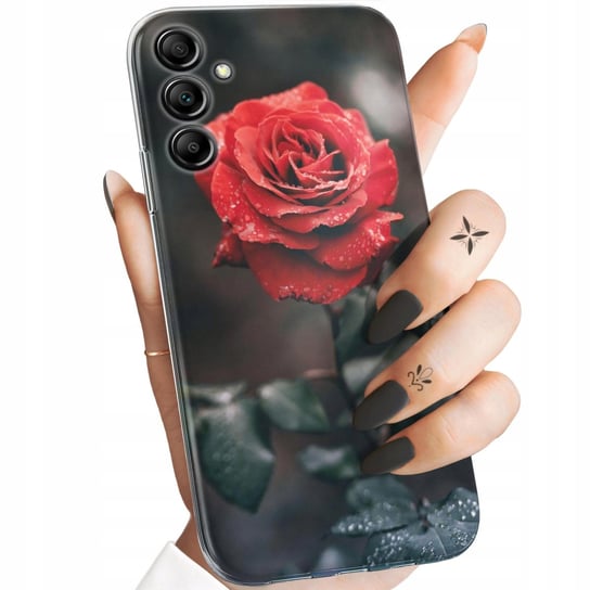 Etui Do Samsung Galaxy A14 5G Wzory Róża Z Różą Rose Obudowa Pokrowiec Case Samsung Electronics