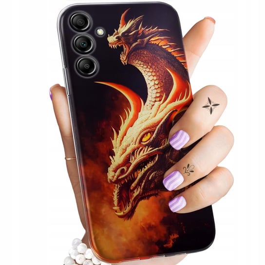 Etui Do Samsung Galaxy A14 5G Wzory Smoki Dragon Taniec Smoków Obudowa Case Samsung Electronics