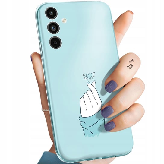 Etui Do Samsung Galaxy A15 Wzory Niebieskie Blue Blau Obudowa Pokrowiec Samsung Electronics