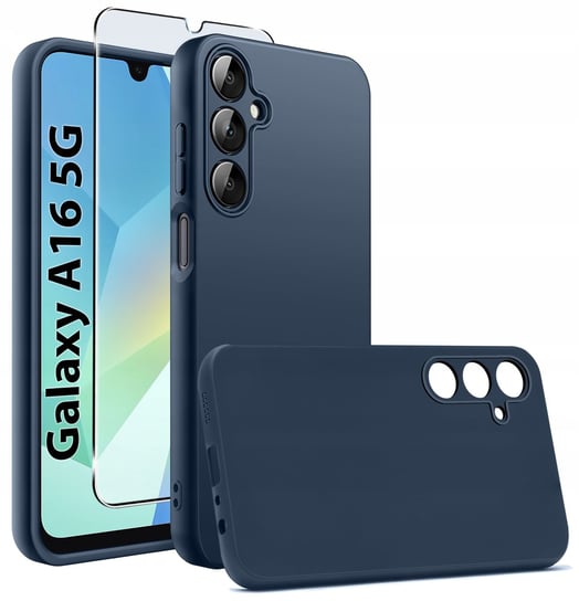 Etui do Samsung Galaxy A16 5G CASE SOFT MATT PLECKI MATOWE + SZKŁO 9H Krainagsm