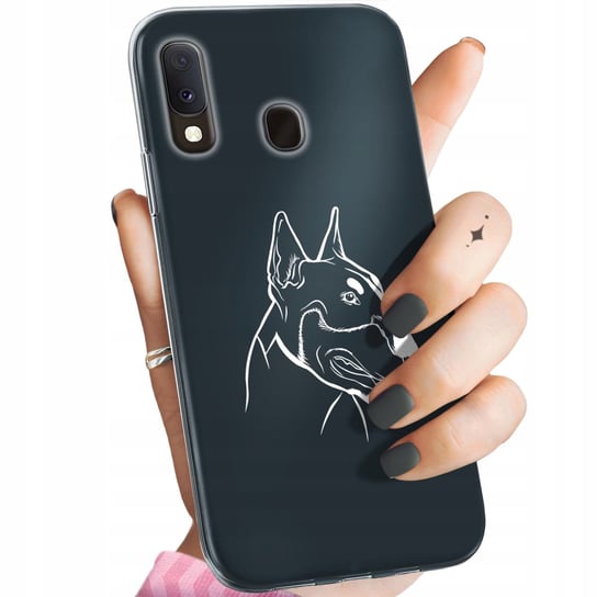 Etui Do Samsung Galaxy A20E Wzory Męskie Facet Wąsy Obudowa Pokrowiec Case Samsung Electronics