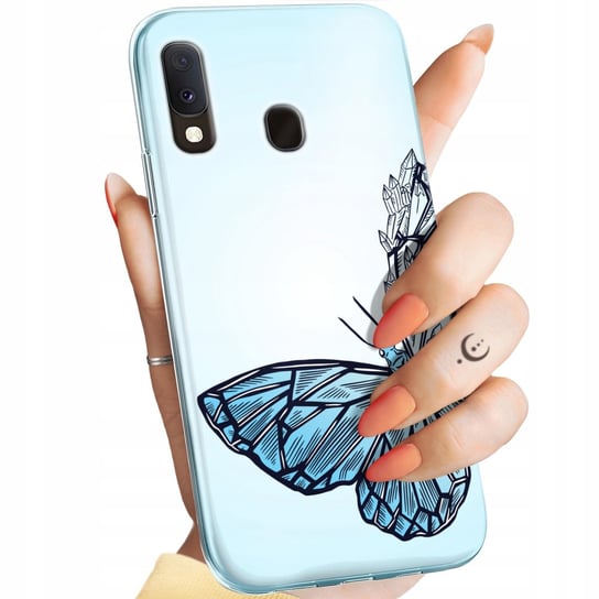 Etui Do Samsung Galaxy A20E Wzory Motyle Butterfly Barwne Obudowa Pokrowiec Samsung
