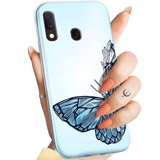 Etui Do Samsung Galaxy A20E Wzory Motyle Butterfly Barwne Obudowa Pokrowiec Samsung Electronics