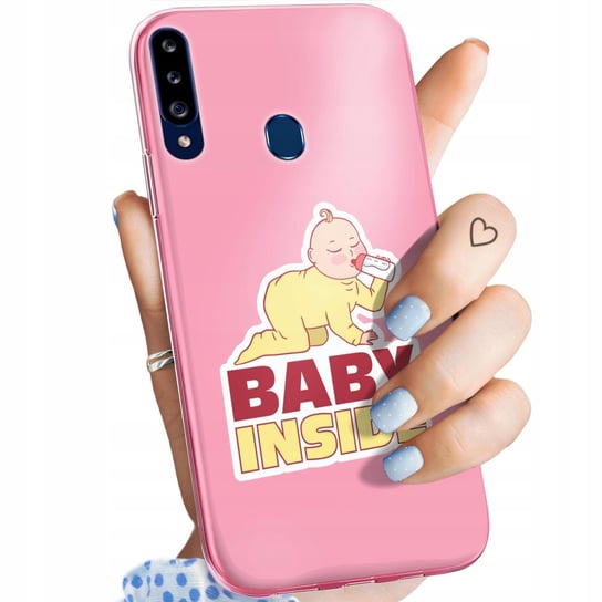 ETUI DO SAMSUNG GALAXY A20S WZORY CIĄŻOWE PREGNANT BABY SHOWER OBUDOWA CASE Samsung Electronics